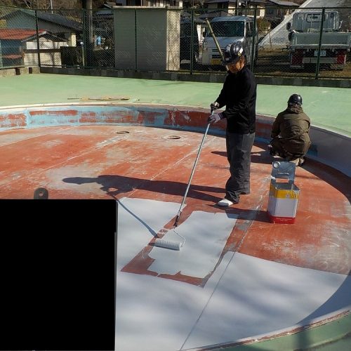 静岡県,小学校,プール塗装